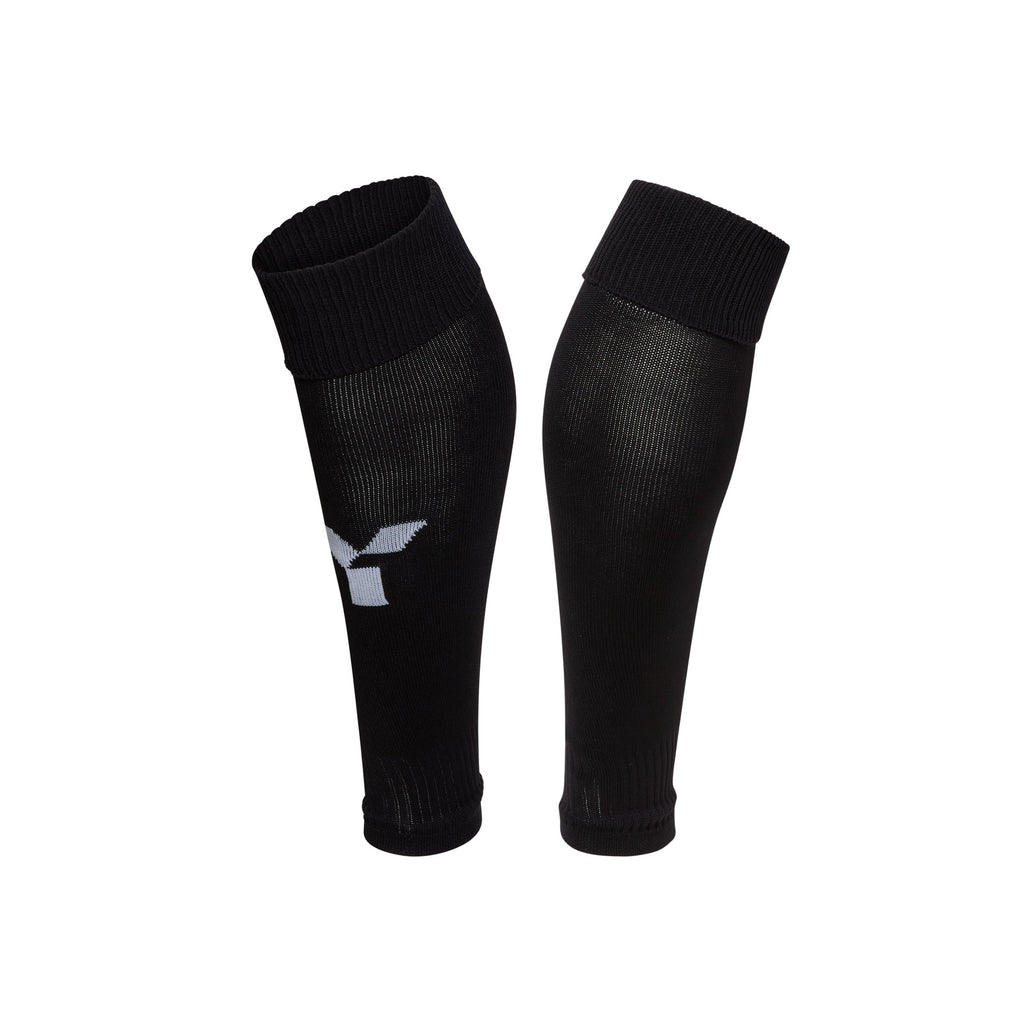Footless Playing Socks Black