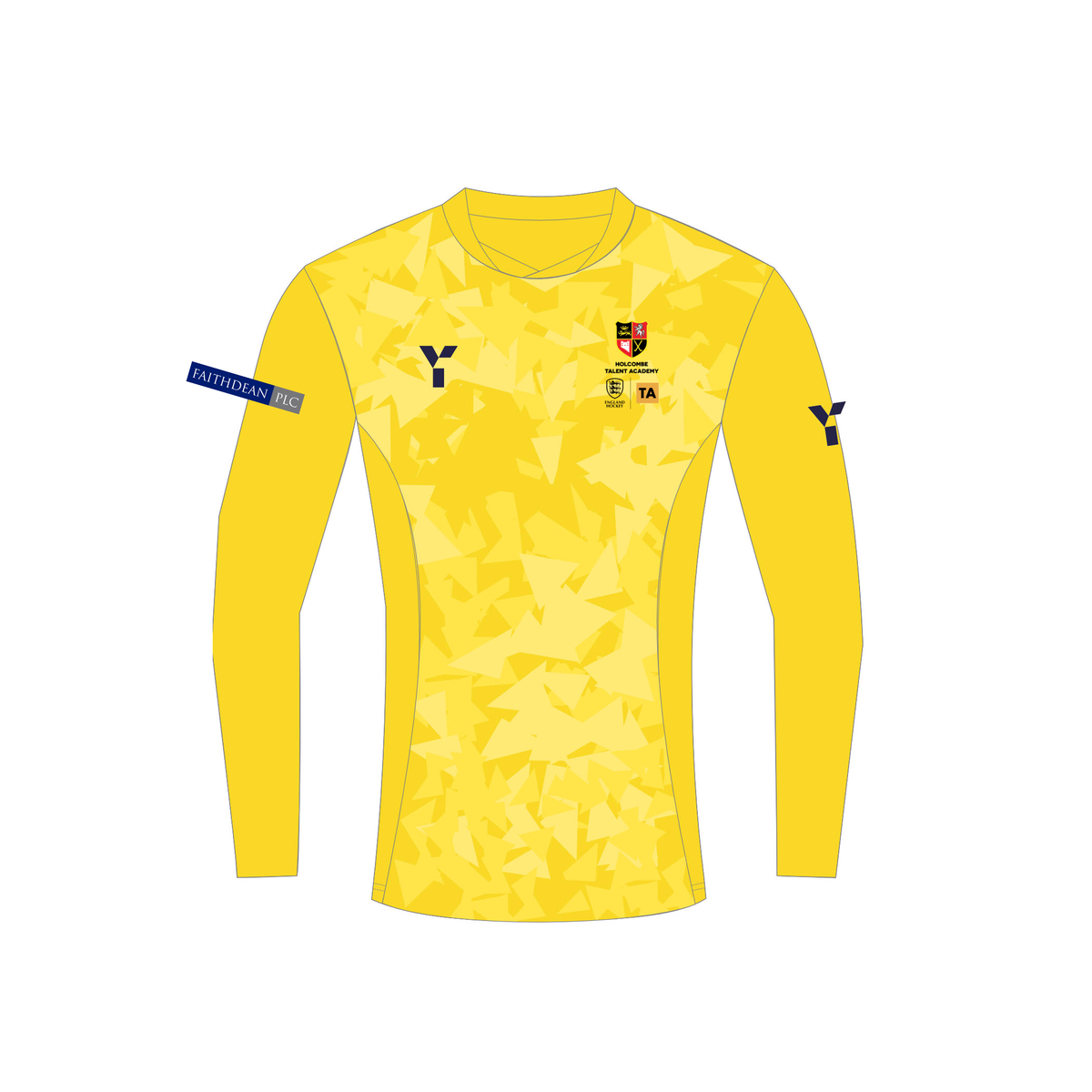 Holcombe TA - GK Smock (Long Sleeve) - Yellow club teamwear by Y1