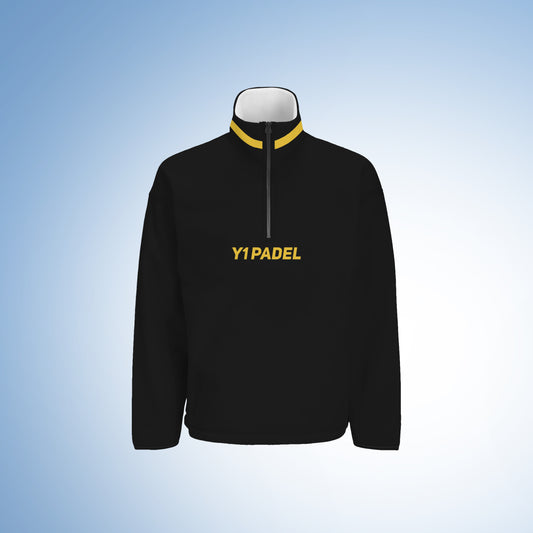 BF25 Y1 Padel Boxy Retro Fleece Unisex (Black/Yellow)