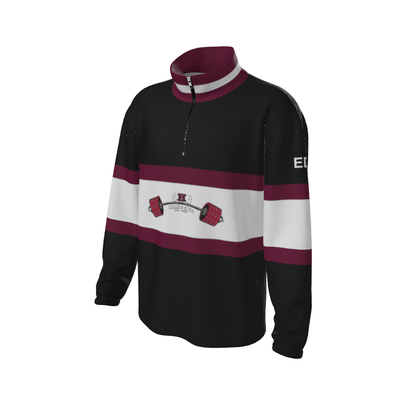 Retro Quarter Zip Fleece 5 Y1 Custom Retro Quarter Zip Fleece. (x 21)