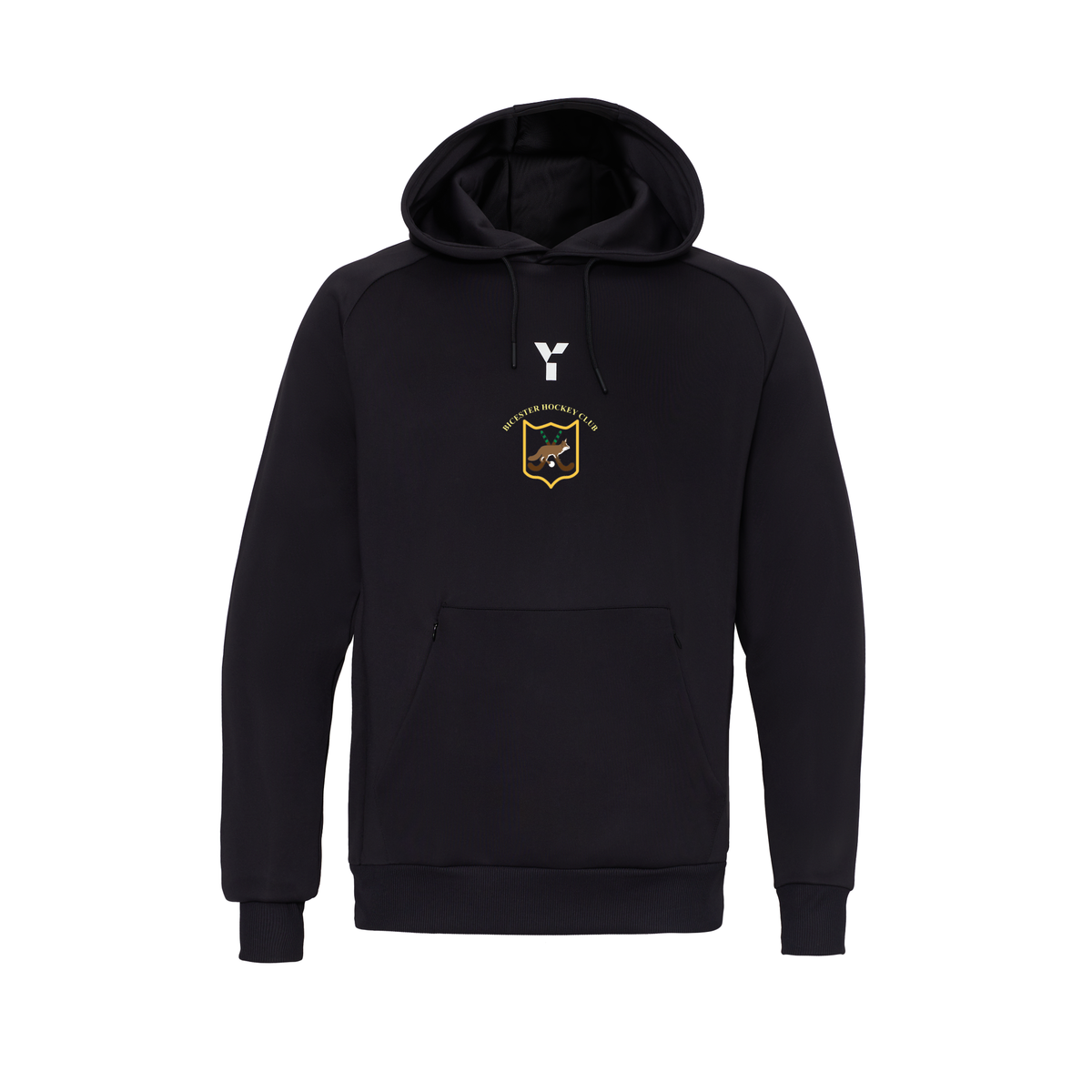 Bicester HC - Performance Hoody Unisex Black club teamwear by Y1