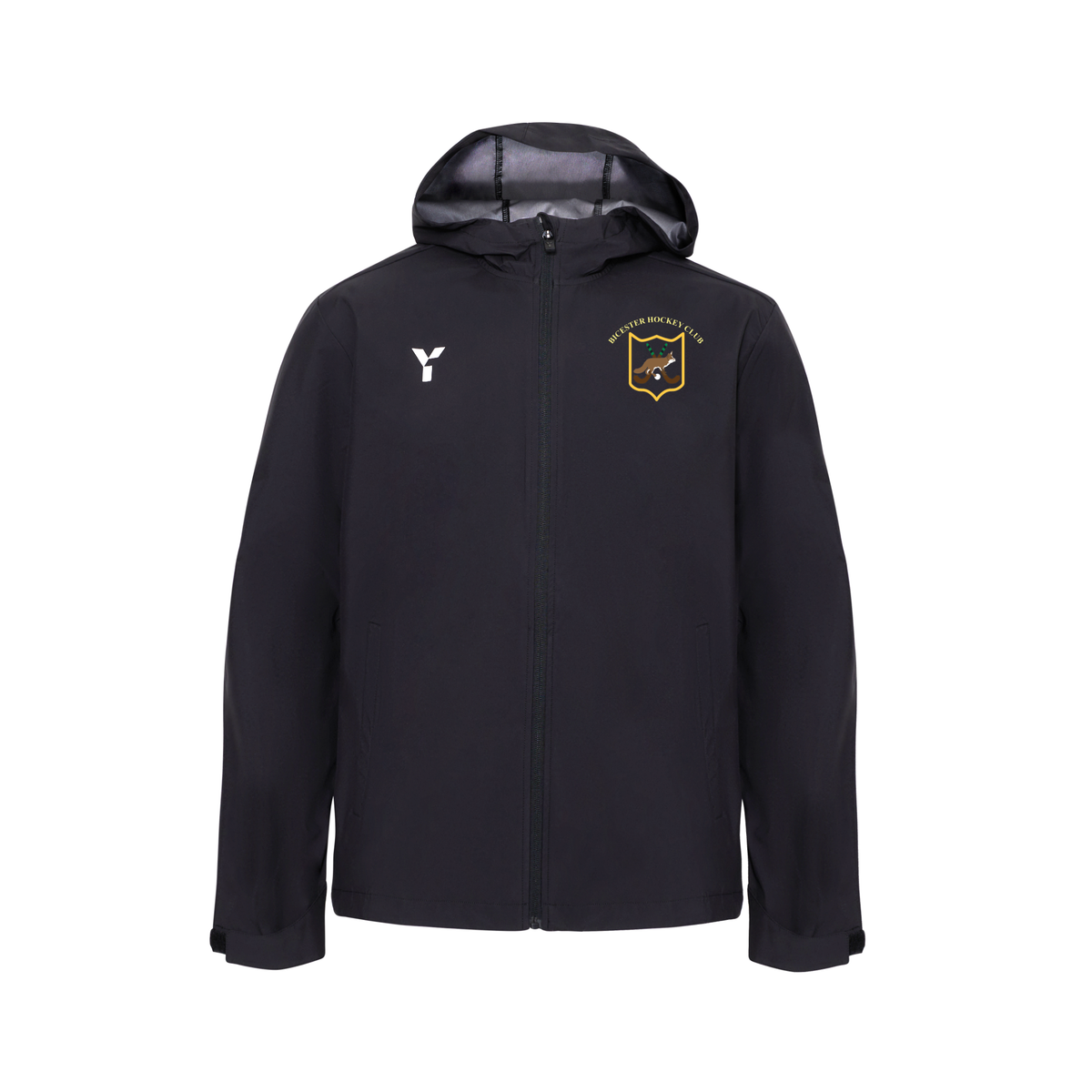 Bicester HC - Raincoat Unisex Black club teamwear by Y1