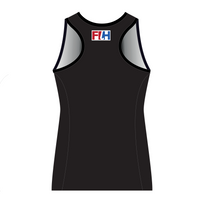 Wales Masters - Ladies Playing Tank (Racer Back) Black