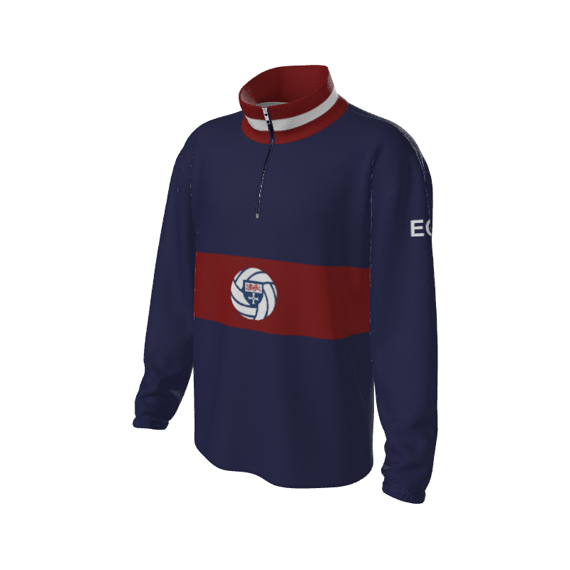 Retro Quarter Zip Fleece 6 Y1 Custom Retro Quarter Zip Fleece. (x 15)