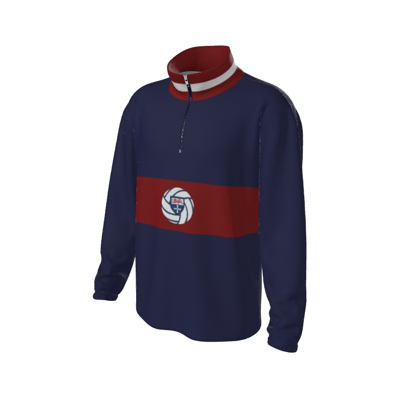 Retro Quarter Zip Fleece 6 Y1 Custom Retro Quarter Zip Fleece. (x 15)