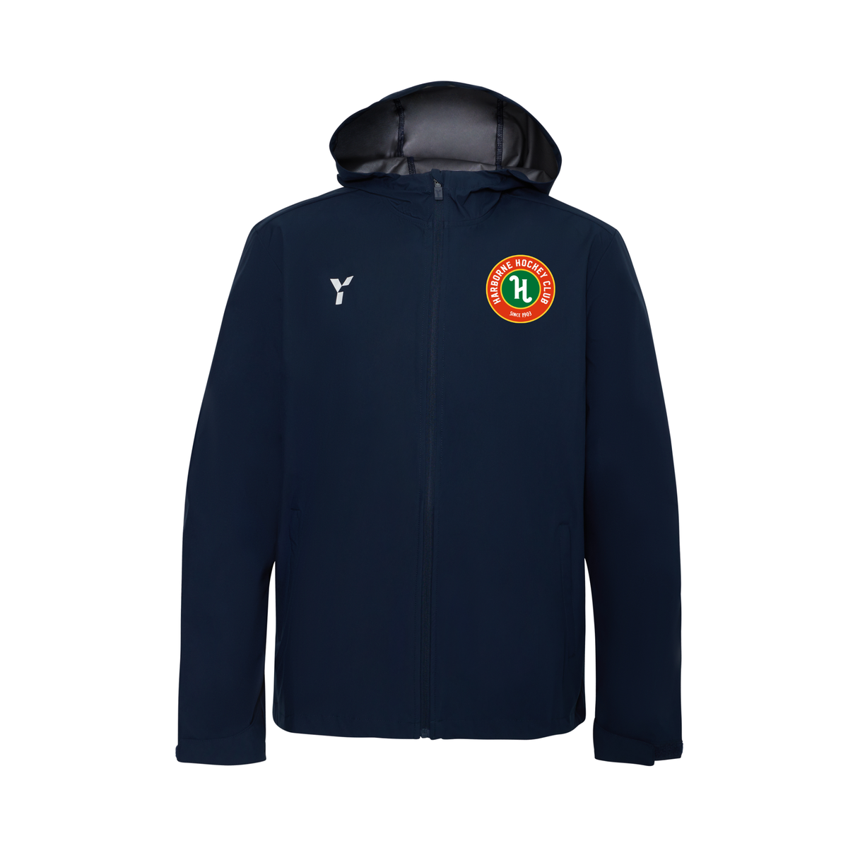 Harborne HC - Raincoat Unisex Navy club teamwear by Y1