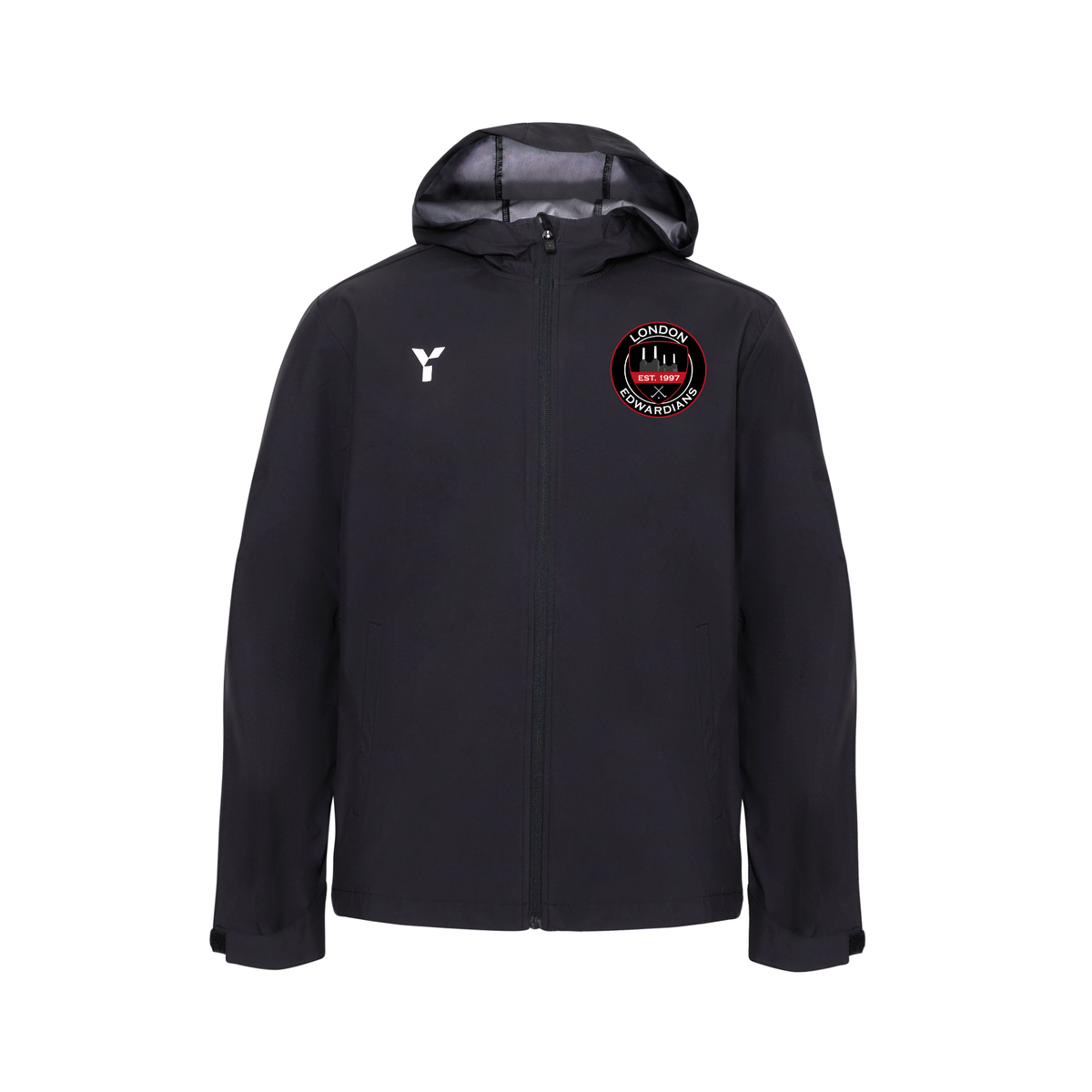 London Edwardians HC - Raincoat Unisex Black club teamwear by Y1