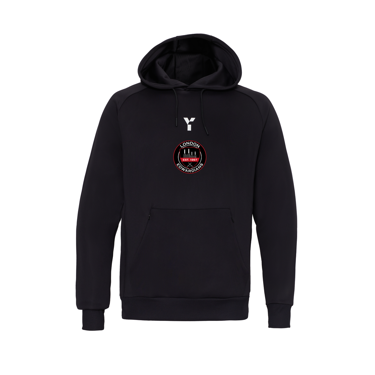 London Edwardians HC - Performance Hoody Unisex Black club teamwear by Y1