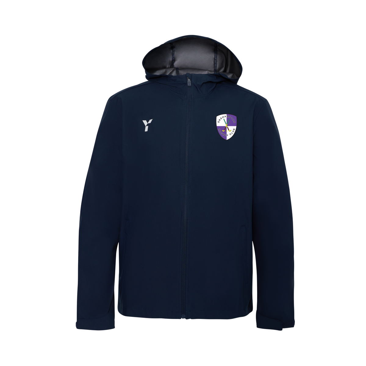 Okehampton HC - Raincoat Unisex Navy club teamwear by Y1
