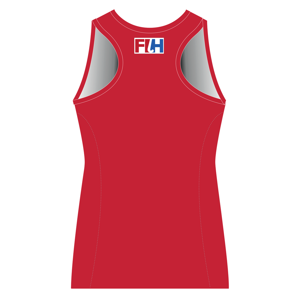 Wales Masters - Ladies Playing Tank (Racer Back) Red club teamwear by Y1 - view 2