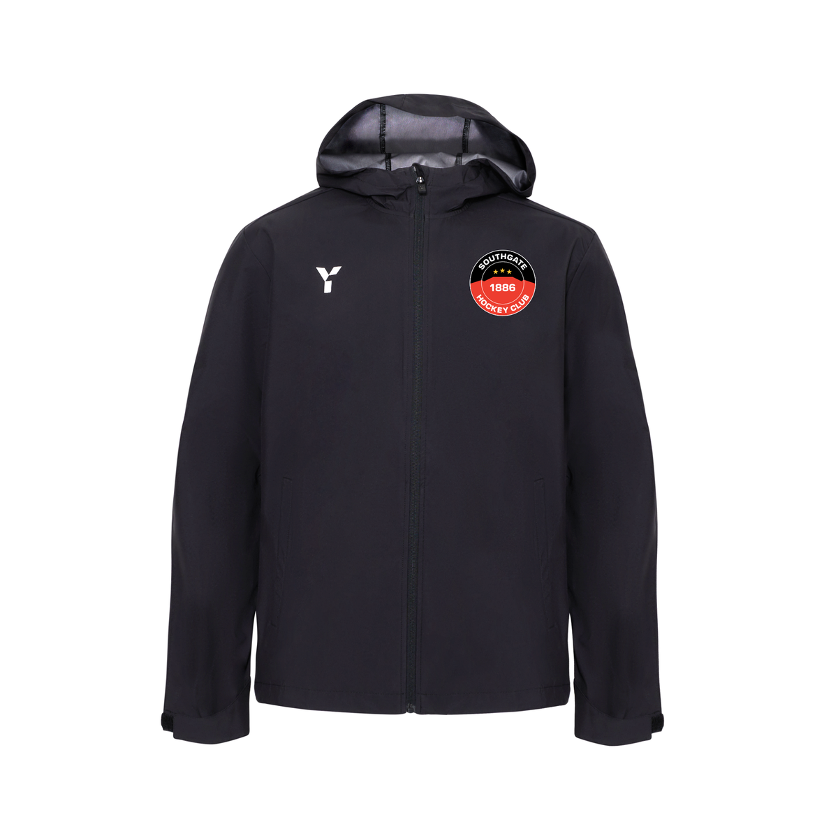 Southgate HC - Raincoat Unisex Black club teamwear by Y1