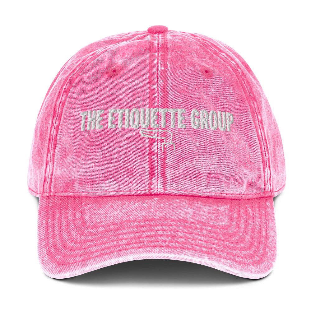 The Etiquette Group - Vintage Cotton Twill Cap club teamwear by Y1