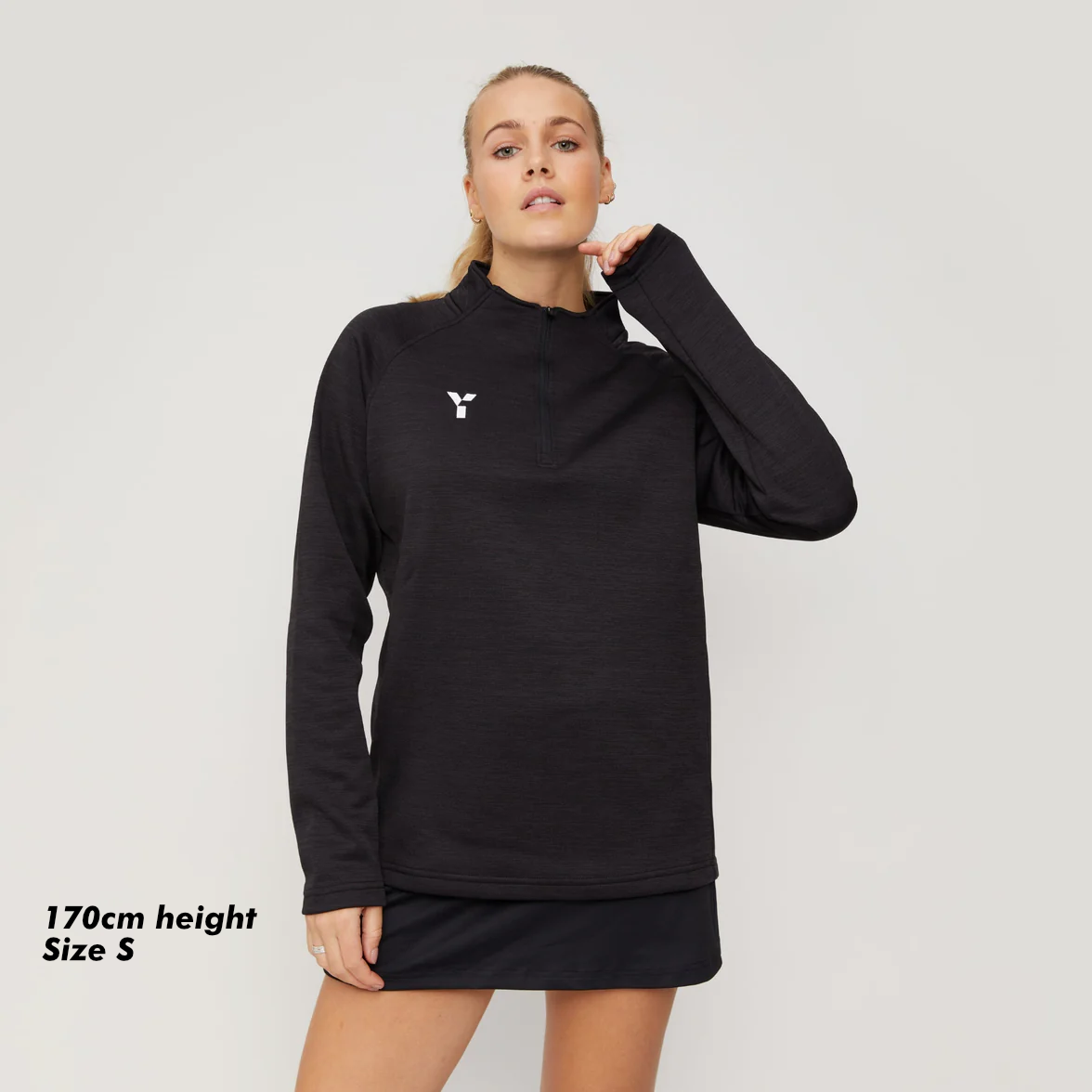 Old Merchant Taylors HC - Fugi Quarter Zip Unisex Black Melange