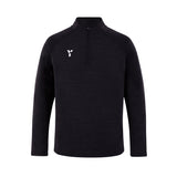 Fugi Quarter Zip Unisex Black Melange