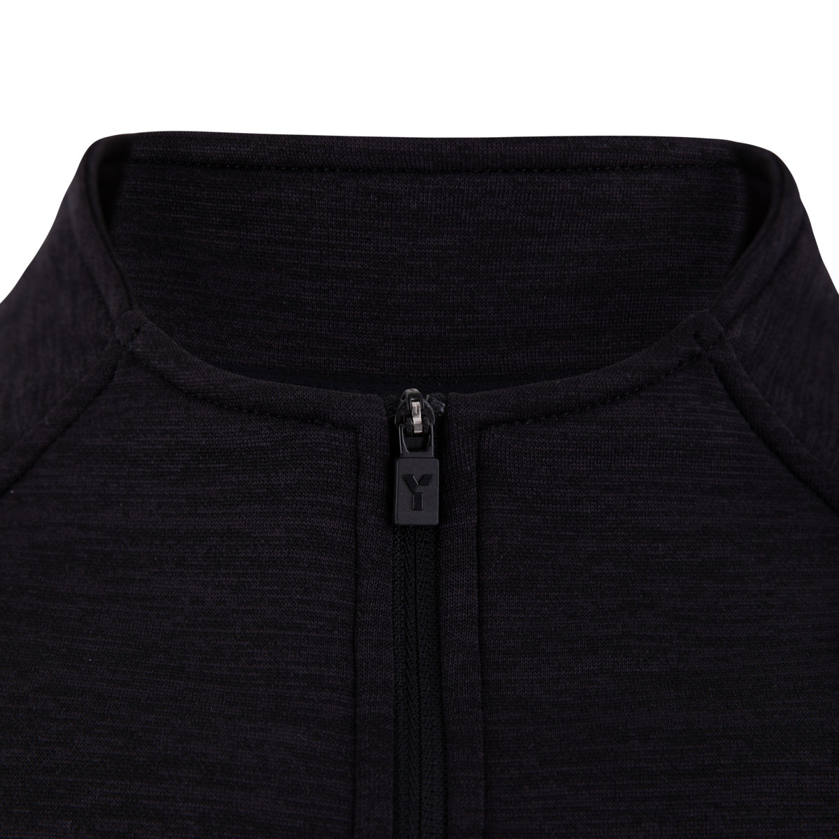Fugi Quarter Zip Unisex Black Melange by Y1 - view 3