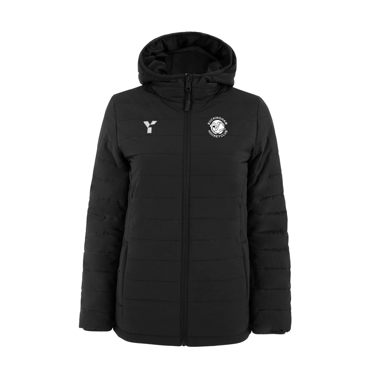 Buckingham HC - Padded Jacket Unisex Black club teamwear by Y1