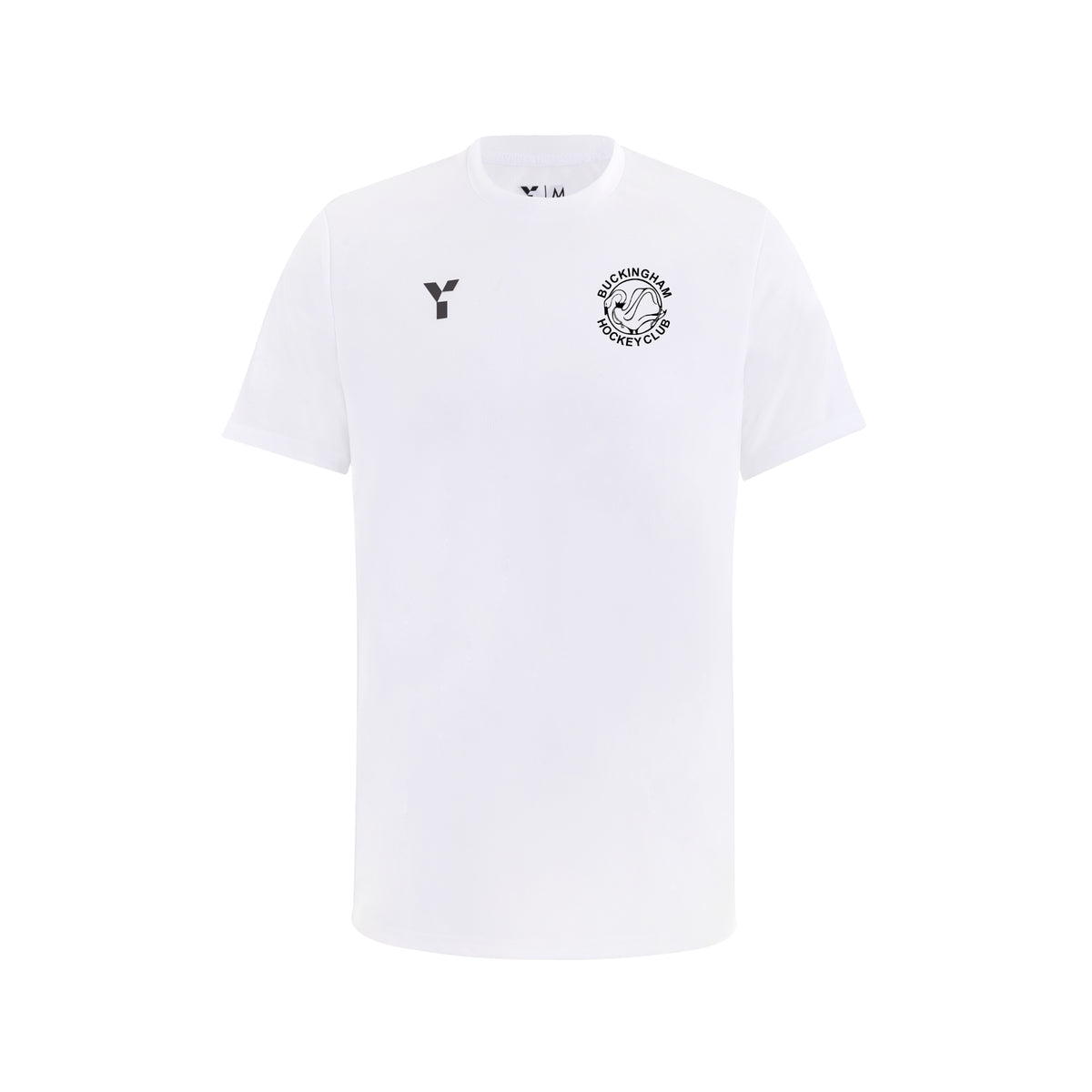Buckingham HC - Short Sleeve Training Top Men's White club teamwear by Y1