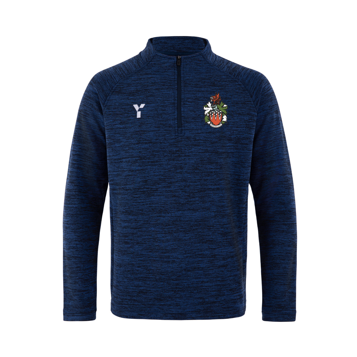 Cardiff Medics HC - Fugi Quarter Zip Unisex Navy Melange club teamwear by Y1