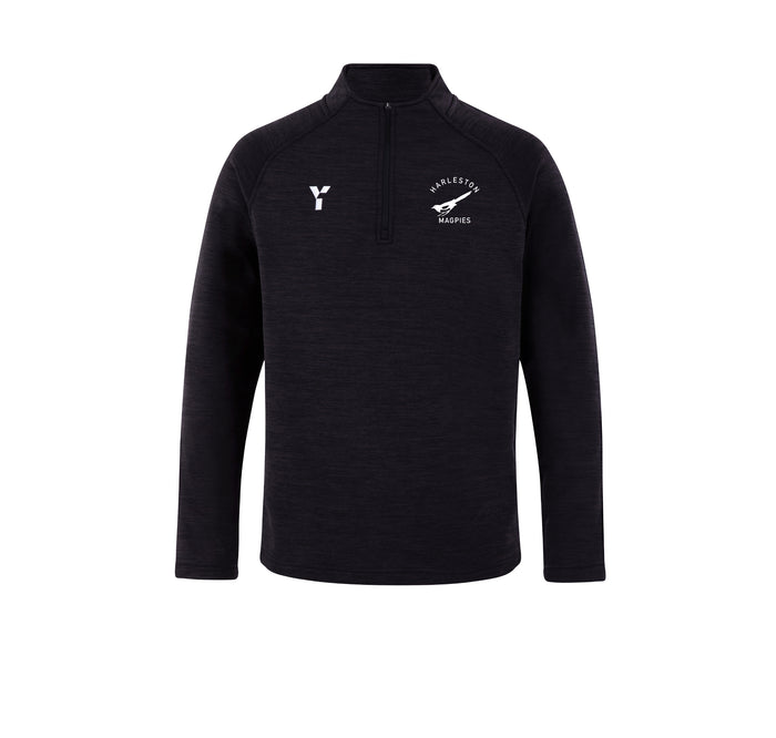 Harleston Magpies HC - Fugi Quarter Zip Unisex Black Melange