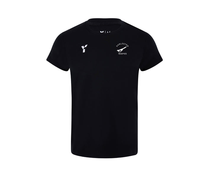 Harleston Magpies HC - Junior Short Sleeve Training Top Unisex Black