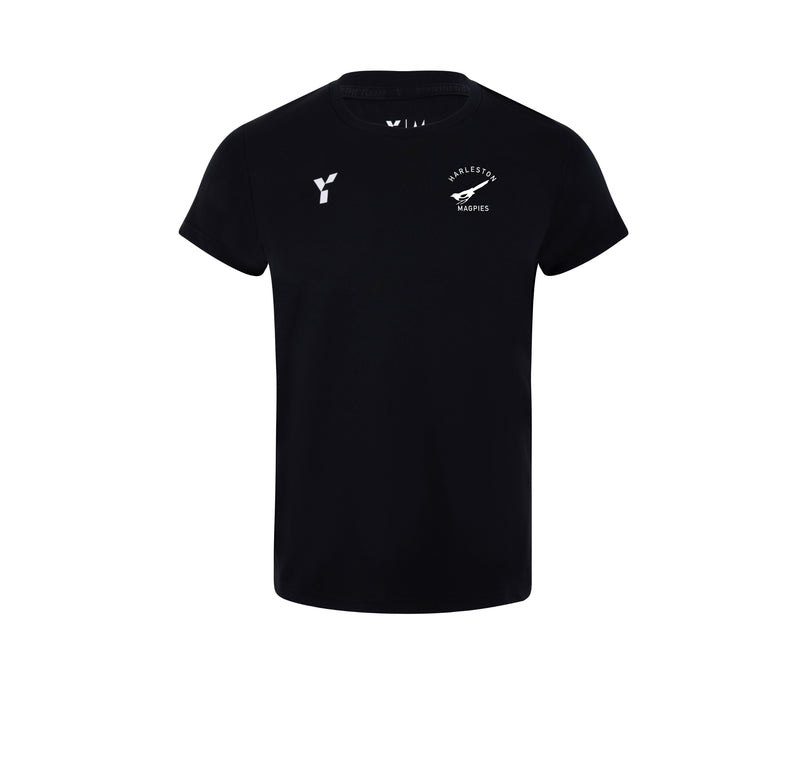 Harleston Magpies HC - Junior Short Sleeve Training Top Unisex Black