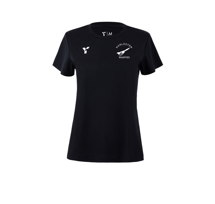 Harleston Magpies HC - Short Sleeve Training Top Women's Black