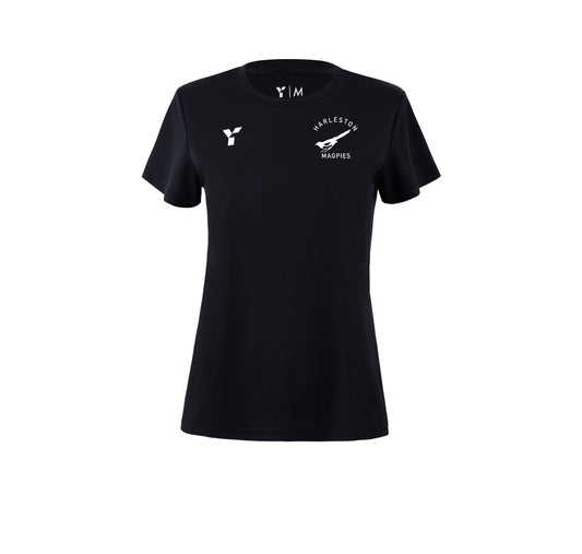 Harleston Magpies HC - Short Sleeve Training Top Women's Black