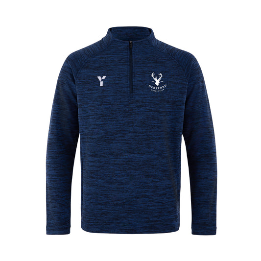 Hertford HC - Fugi Quarter Zip Unisex Navy Melange