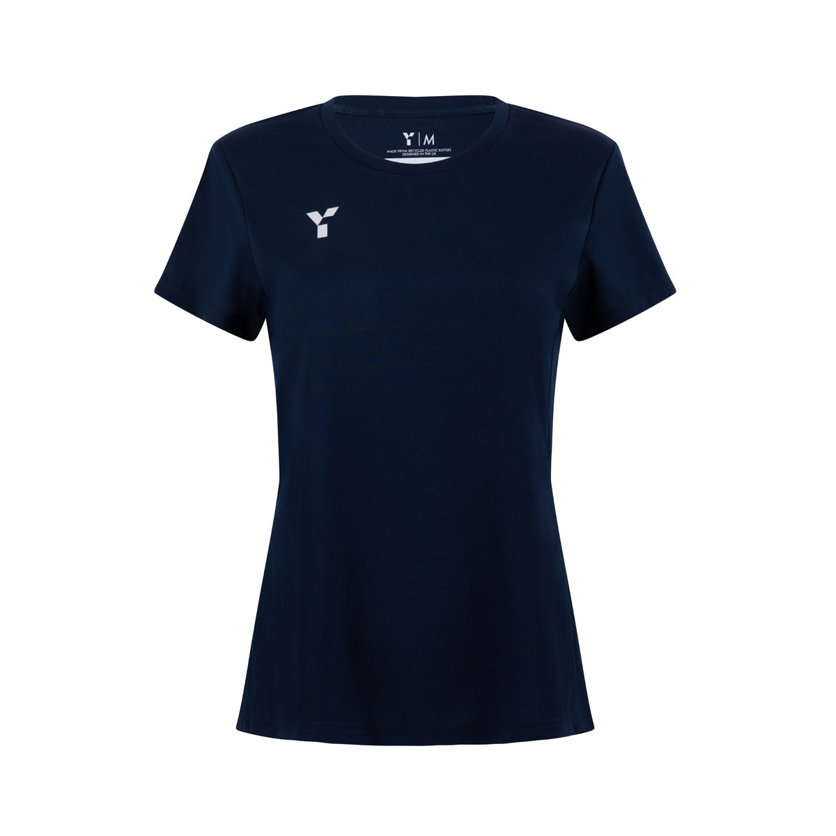Short Sleeve Training Top Womens Navy by Y1