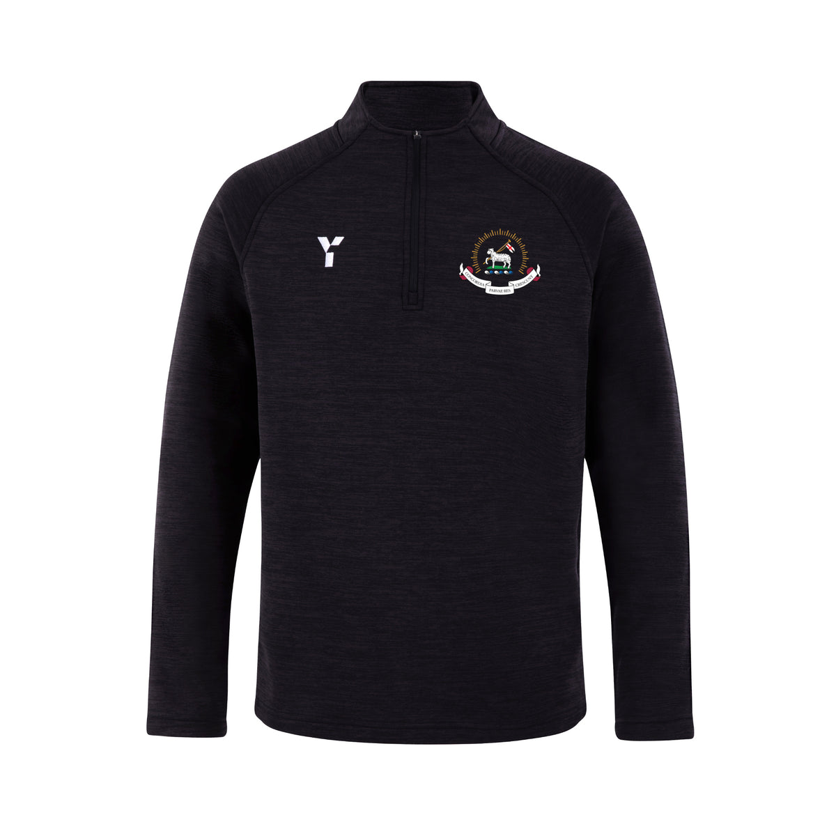 Old Merchant Taylors HC - Fugi Quarter Zip Unisex Black Melange club teamwear by Y1