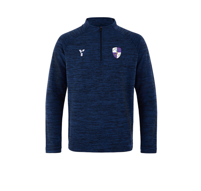 Okehampton HC - Fugi Quarter Zip Unisex Navy Melange