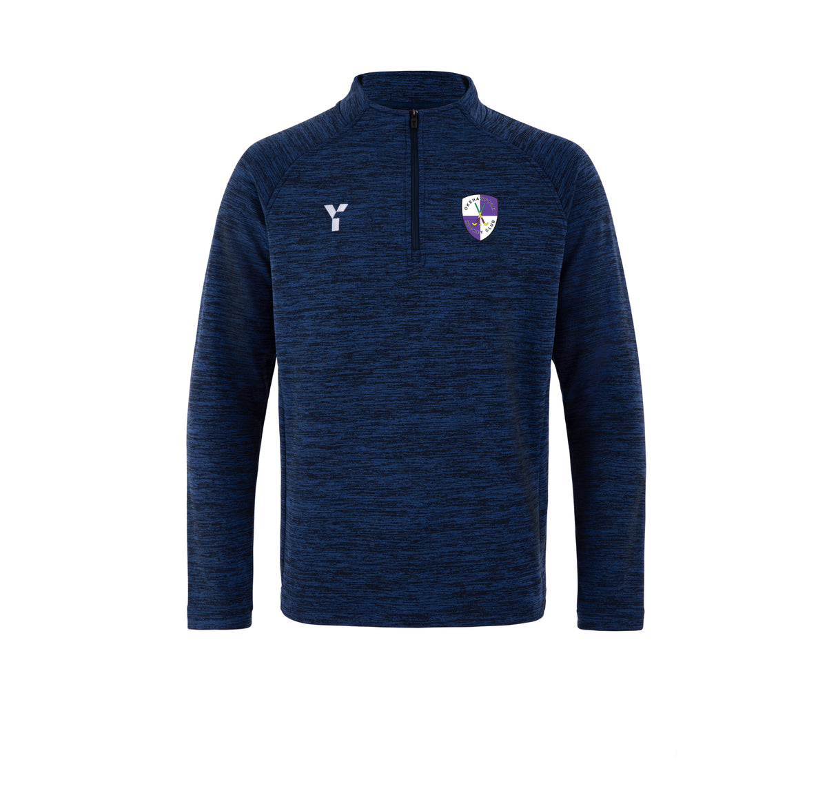 Okehampton HC - Fugi Quarter Zip Unisex Navy Melange club teamwear by Y1