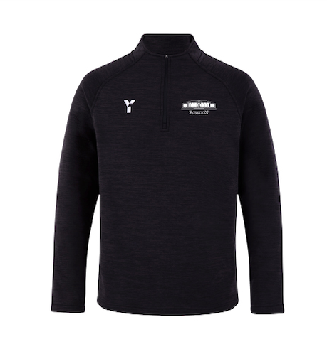 Bowdon HC - Junior Fugi Quarter Zip Unisex Black