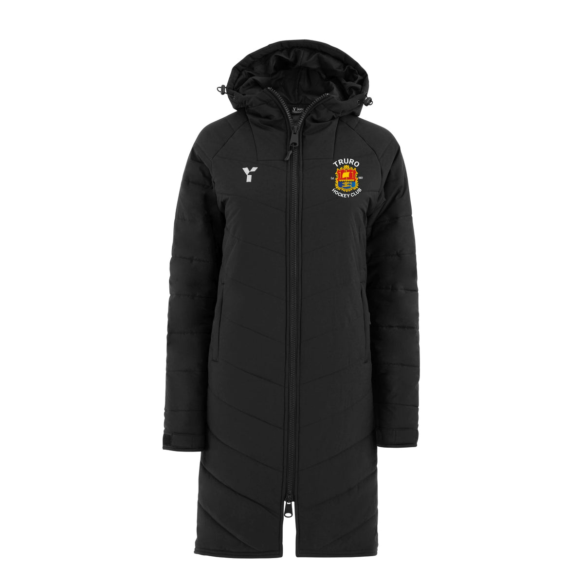 Truro HC - Bench Jacket Unisex Black club teamwear by Y1