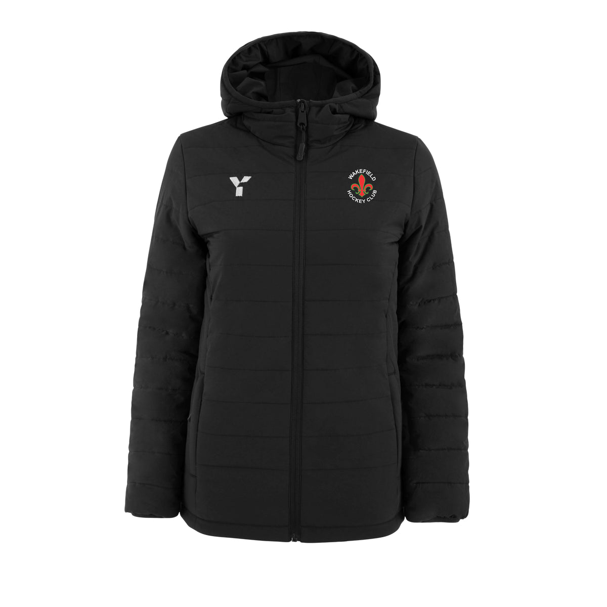 Wakefield HC - Padded Jacket Unisex Black club teamwear by Y1