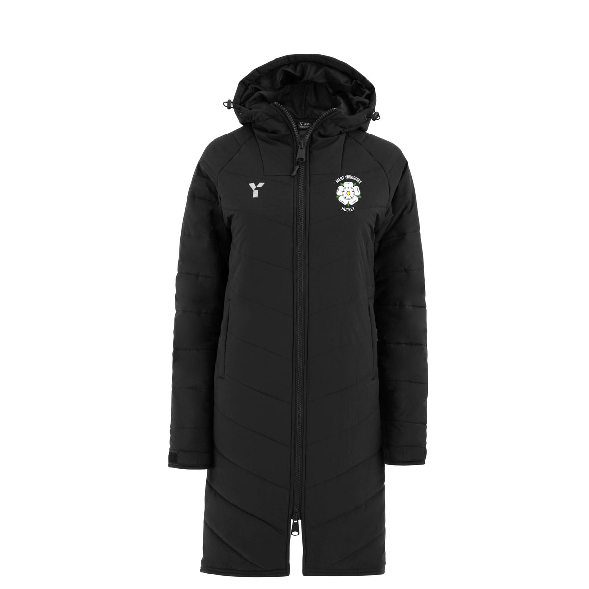 West Yorkshire Hockey - Bench Jacket Unisex Black club teamwear by Y1