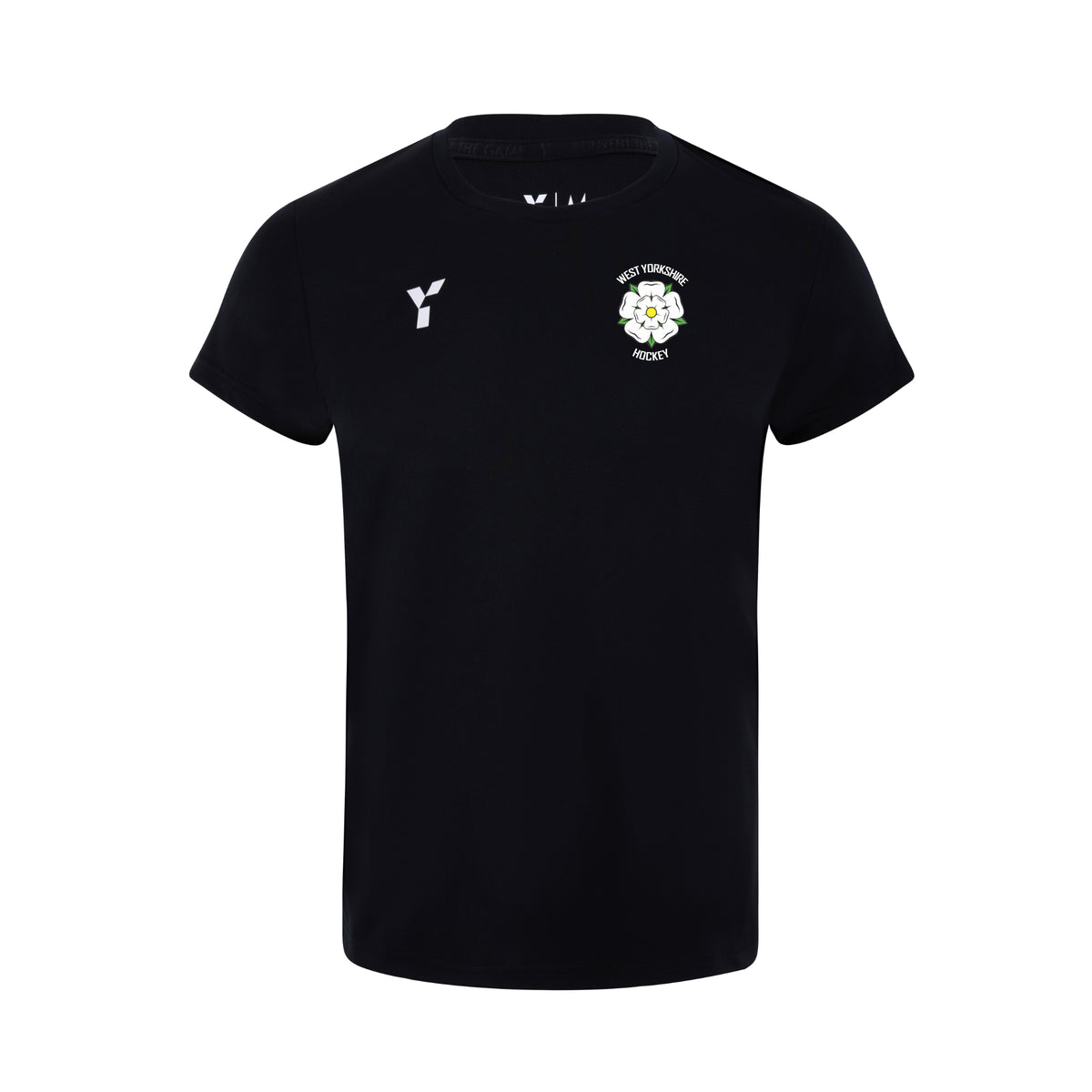 West Yorkshire Hockey - Junior Short Sleeve Training Top Unisex Black club teamwear by Y1
