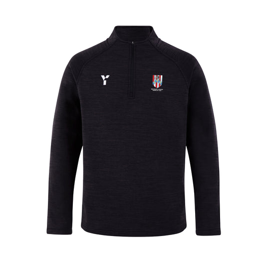 Westbury UB - Fugi Quarter Zip Unisex Black Melange